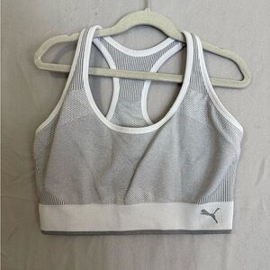 Puma Women's Light Gray Sports Bra